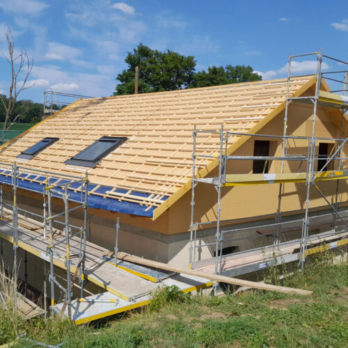 Construction à ossature bois - rehausse de maison