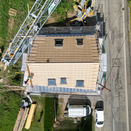 Construction à ossature bois - rehausse de maison