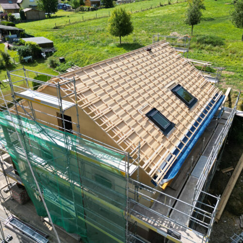 Construction à ossature bois - rehausse de maison