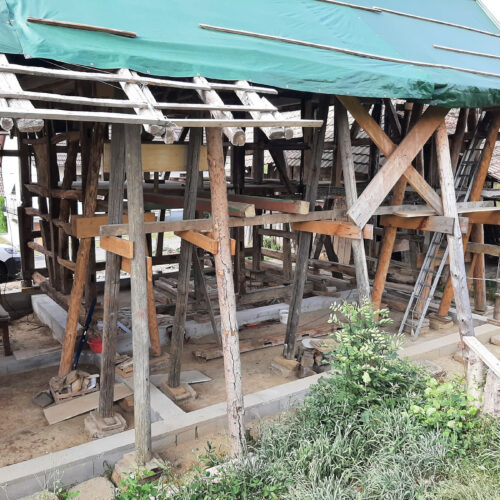 Restauration d'une maison alsacienne en colombages