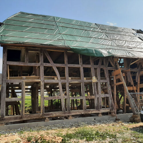 Restauration d'une maison alsacienne en colombages