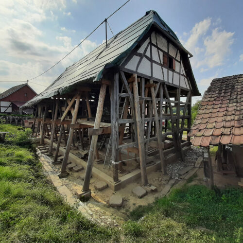 Restauration d'une maison alsacienne en colombages
