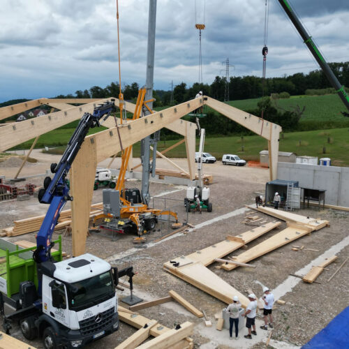 Construction de hangar agricole structure bois