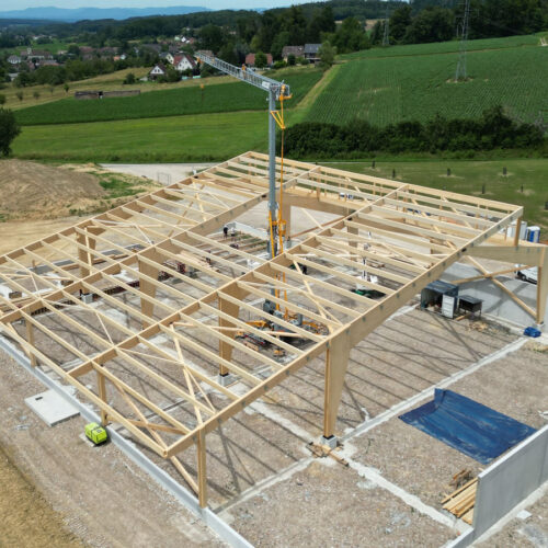 Construction de hangar agricole structure bois
