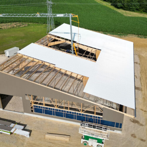 Construction de hangar agricole structure bois