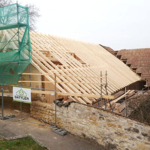 Rénovation charpente maison alsacienne