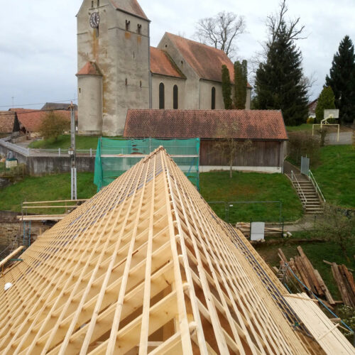 Rénovation charpente maison alsacienne