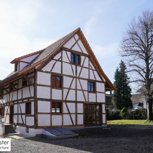 restauration d'une maison alsacienne - colombages et toiture