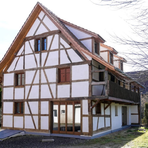 restauration d'une maison alsacienne - colombages et toiture