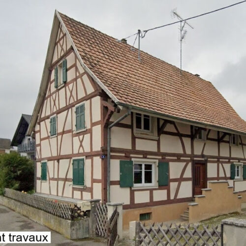 restauration d'une maison alsacienne - colombages et toiture