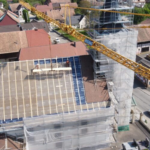 Rénovation de la toiture de l'église de Moernach