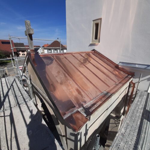 Rénovation de la toiture de l'église de Moernach