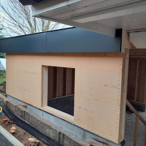 Carport structure bois avec isolant