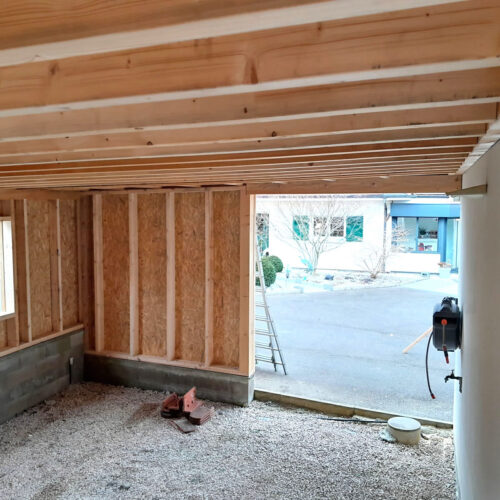 Carport structure bois avec isolant