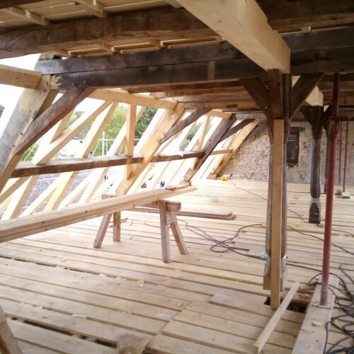 restauration de la toiture du presbytère de Dietwiller