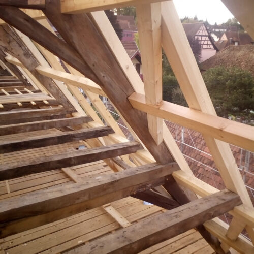 restauration de la toiture du presbytère de Dietwiller