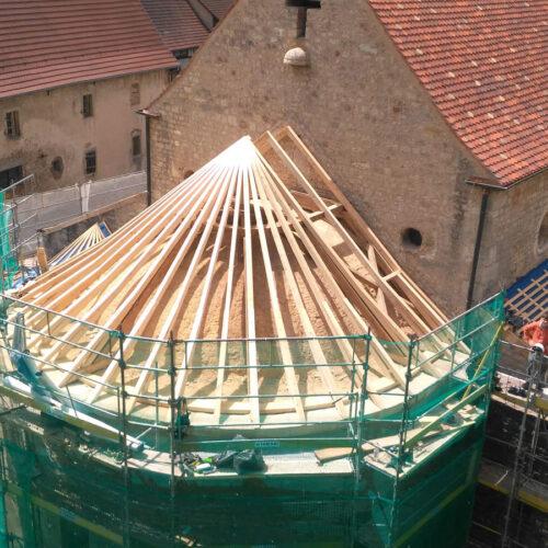 Rénovation de la toiture du chœur de l'église de Feldbach