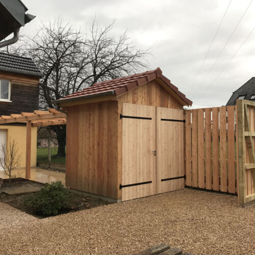 Mini-abri de jardin en bois