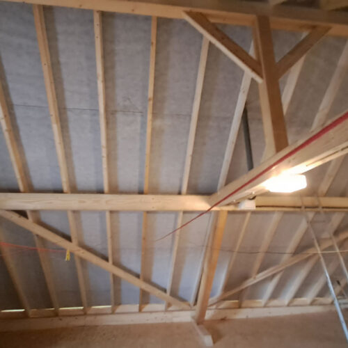 Rénovation de la charpente d'une maison alsacienne dans le Sundgau