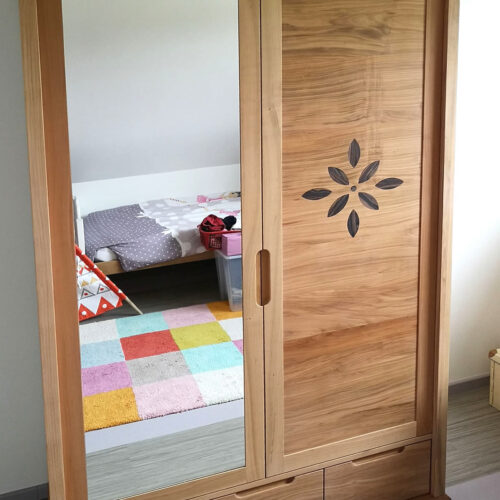 Armoire bois chambre enfant sur mesure