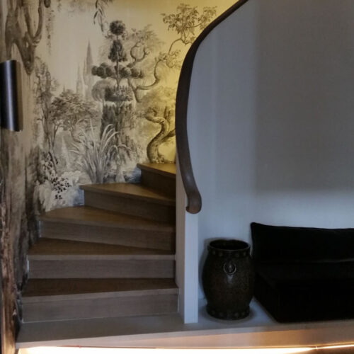 Escalier et rampe en bois sur mesure