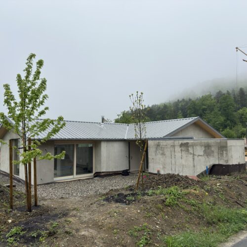 Charpente neuve avec isolation fibre de bois type sarking